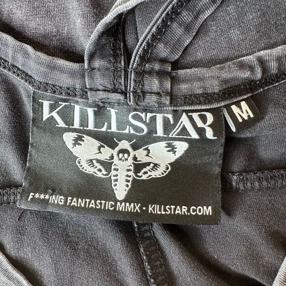 Killstar Strappy Back Stretch Mini Dress Size Medium - Picture 4 of 12